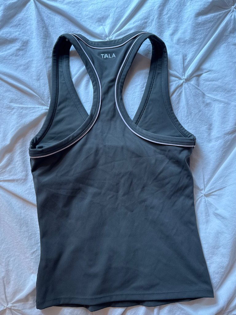 Tala Dayflex V-Neck Racer Tank Dark Olive Small Worn Once — image 4 of 7